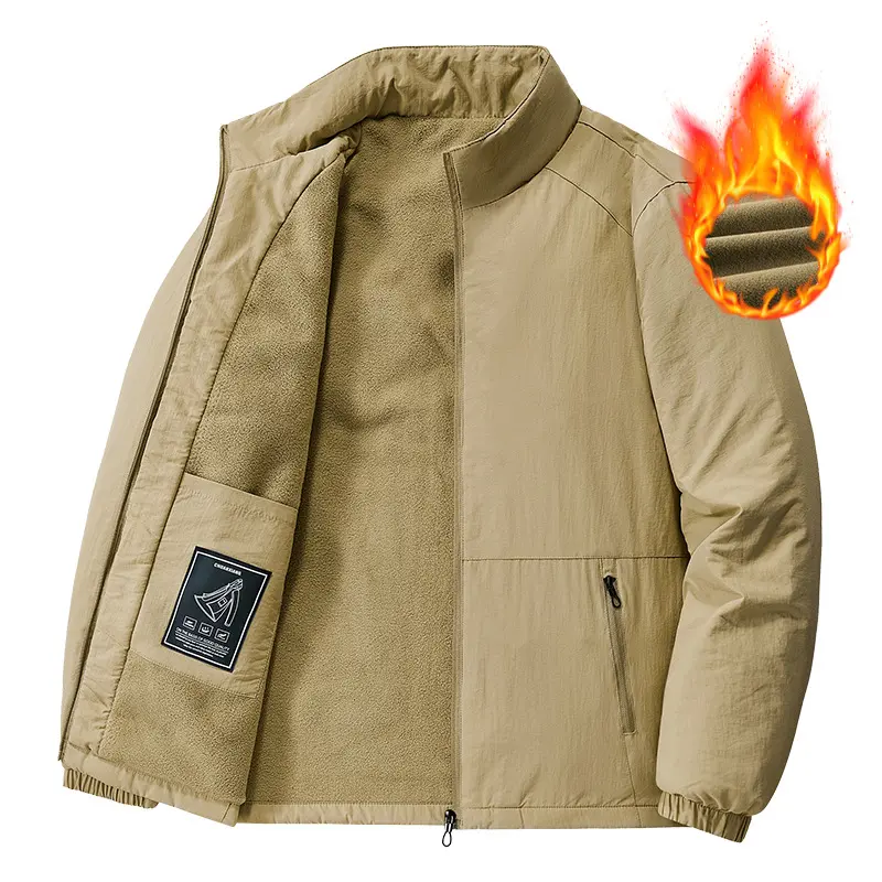 New Winter Men Outdoor Stand Collar Casual Down Jackets Warm Parkas Male Thicker Fleece Autumn Coats Man Warm Jackets Size 5XL