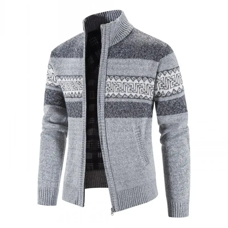 New Winter Men Cardigans Knitted Sweaters Male Thicker Warm Casual Sweatercoats Good Quality Male Slim Fit  Sweaters Size 3XL