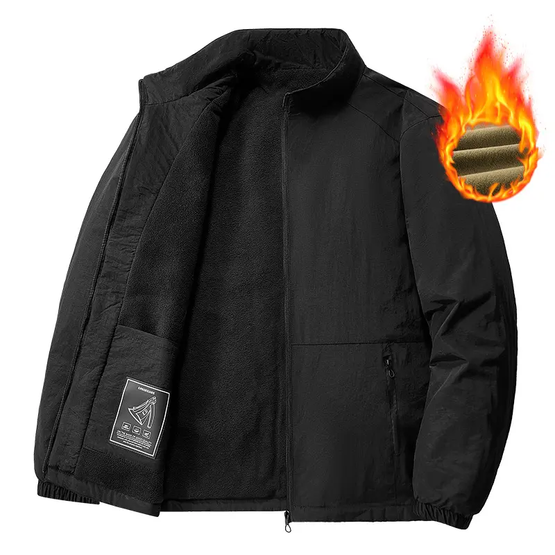 New Winter Men Outdoor Stand Collar Casual Down Jackets Warm Parkas Male Thicker Fleece Autumn Coats Man Warm Jackets Size 5XL