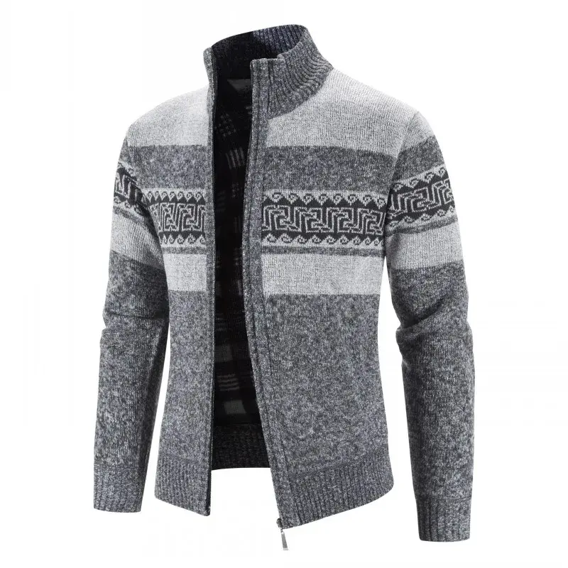 New Winter Men Cardigans Knitted Sweaters Male Thicker Warm Casual Sweatercoats Good Quality Male Slim Fit  Sweaters Size 3XL