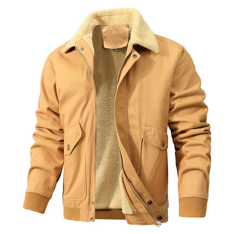 Men Fleece Winter Jackets Black Casual Warm Coats New Fashion Male Tooling Jackets Quality Winter Parkas Men's Clothing Size 3XL