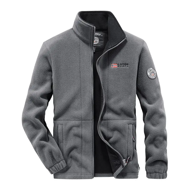 New Winter Men Stand Collar Polar Fleece Jackets Warm Coats Quality Men Outdoors Winter Coats Fashion Loose Down Jackets Size 3X