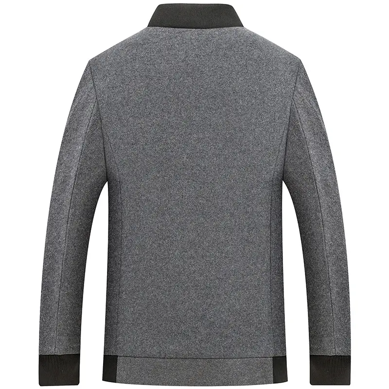 Men Woolen Coats Winter Jackets High Quality Male Business Casual Jackets And Coats Thicker Warm Coats Slim Fit Wool Jackets