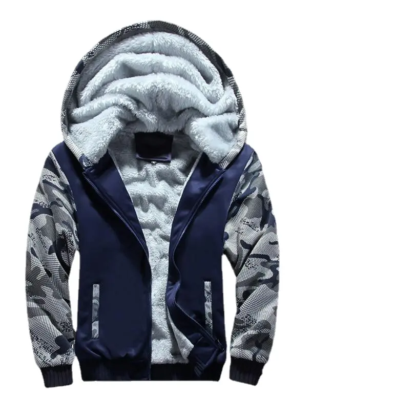 Men Winter Sweatsuit Thicker Warm Track Suit Sets New Fashion Men Hooded Sportswear Sweatshirts+Sweatpants Casual Loose Sets