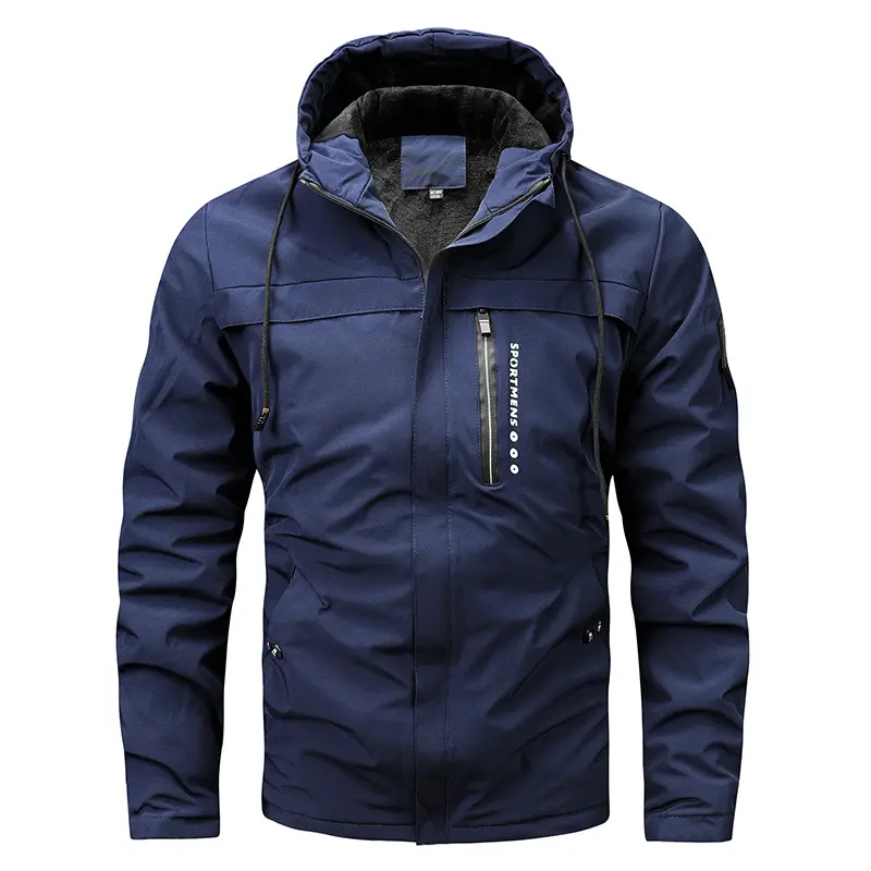 New Winter Men Fleece Warm Parkas Hooded Casual Winter Jackets Coats Good Quality Male Outdoor Large Size Warm Jackets Size 6XL