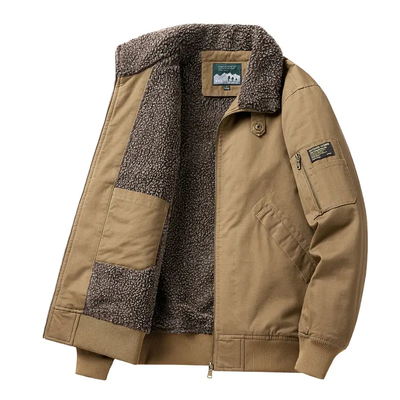 New Winter Men Fur Collar Down Jackets Fleece Coats Warm Cargo Parkas Quality Male Cotton Casual Jackets Winter Clothing Size 5X