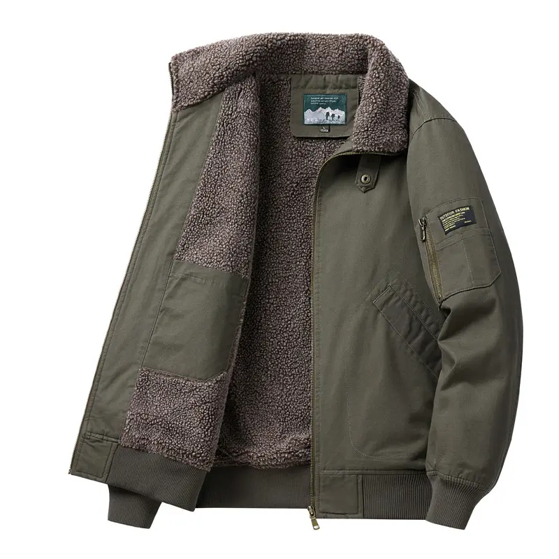 New Winter Men Fur Collar Down Jackets Fleece Coats Warm Cargo Parkas Quality Male Cotton Casual Jackets Winter Clothing Size 5X