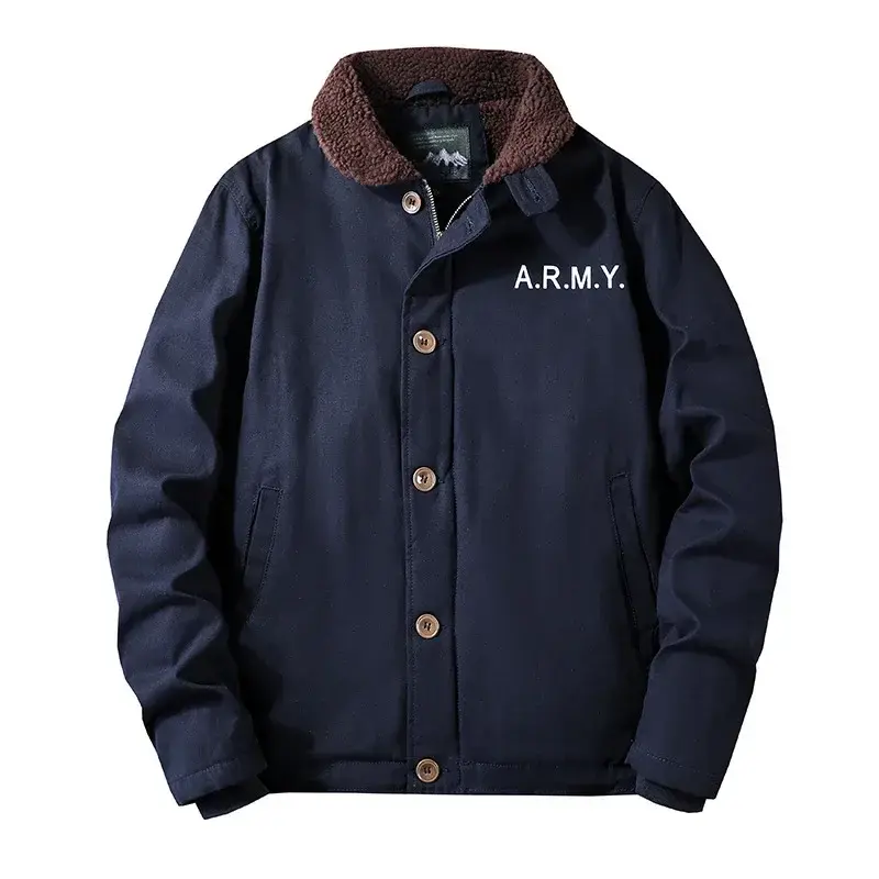 Men Winter Coats Bomber Jackets Wool Liner Warm Parkas Dwon Jackets Good Quality Male Casual Fleece Outwear Winter Clothes 6XL