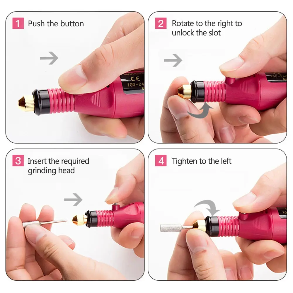 LINMANDA High Quality Nail Drill Machine Set Electric Nail Sander Gel Polish Remover Tools Driller Manicure Nail Accessories