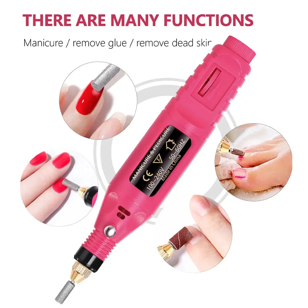 LINMANDA High Quality Nail Drill Machine Set Electric Nail Sander Gel Polish Remover Tools Driller Manicure Nail Accessories