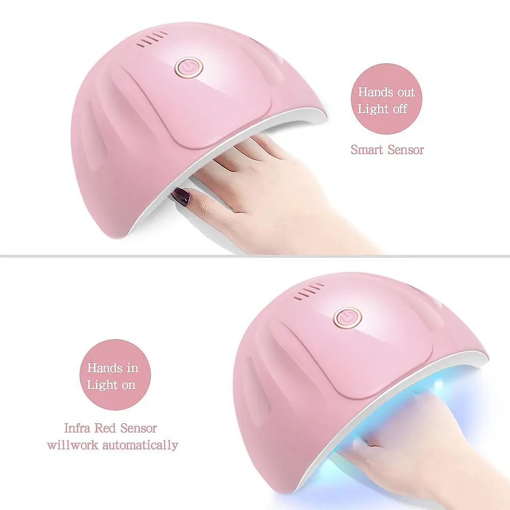 LINMANDA 54W Nail Dryer Lamp UV Light for Nails Eyes Protection Lamp for Gel Nails Gel Nail Polish Curing Dryer Home Salon Tool