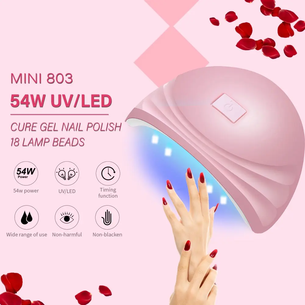 LINMANDA LED UV Gel Lamp Curing Machine Intelligent Nail Polish Dryer Manicure Tool Nail Art Machine with Timing Function