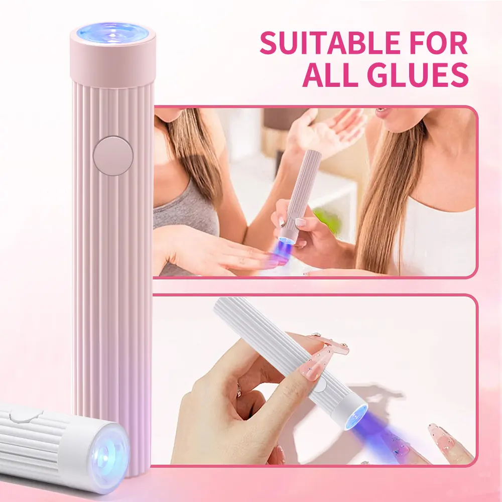 LINMANDA Handheld UV Light for Gel Nails Lamp Portable Cordless Rechargeable Type-C Nail Dryer for Fast Curing DIY Nails Tool
