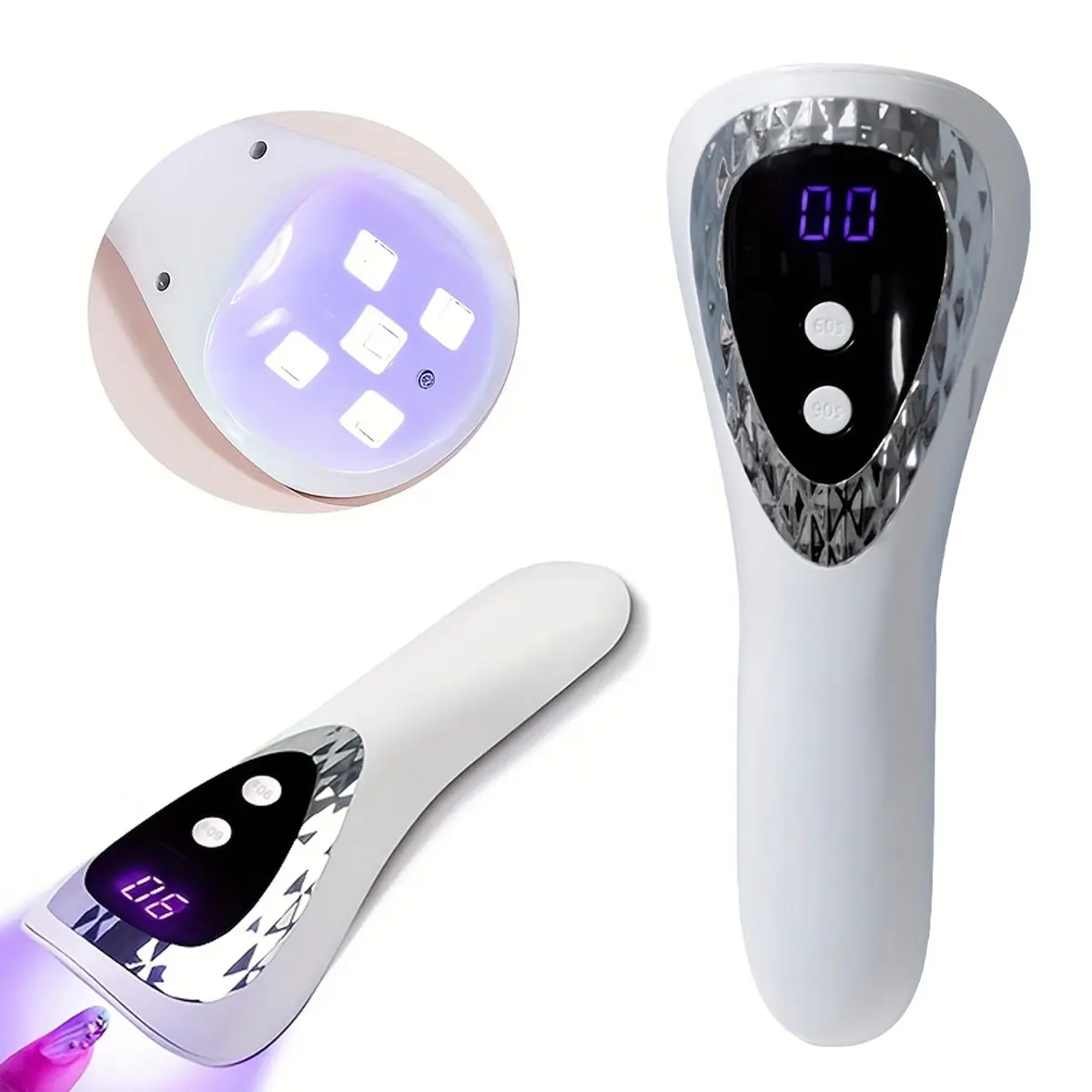 LINMANDA Handheld UV LED Nail Lamp USB Rechargeable Mini Manicure Lamp Nail Dryer With 5 Lamp Beads Quick Drying Gel Nail Polish