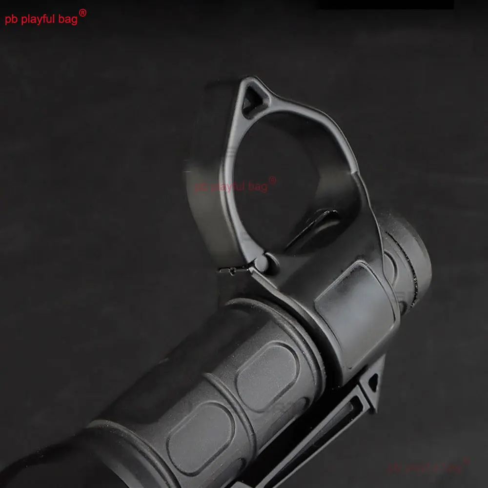 Outdoor Sports Tactical Flashlight Portable Ring 1 Inch travel Hiking Flashlight Buckle Nylon CS Game Toy Accessories QG578
