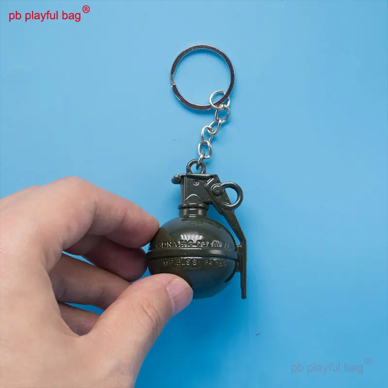 CS Game Tactical Equipment Toy Mini Keychains Frag Grenade Portable Alloy Model Adult Collection Gift Boys' Toys HG290