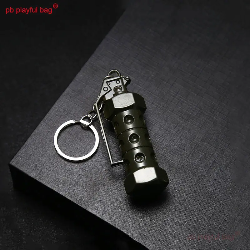 CS Game Tactical Equipment Toy Mini Keychains Frag Grenade Portable Alloy Model Adult Collection Gift Boys' Toys HG290