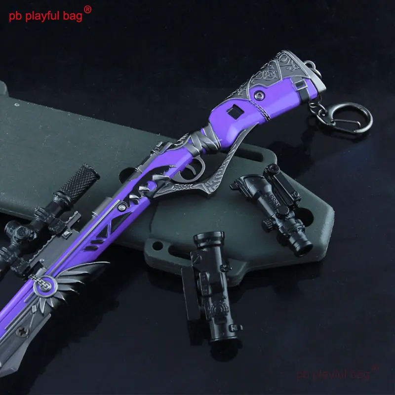 26cm CS Game Decoration Toy Accessories Zinc Alloy 98k M249 Mini Metal Model Keychain Children's Christmas Gifts Toy HG285