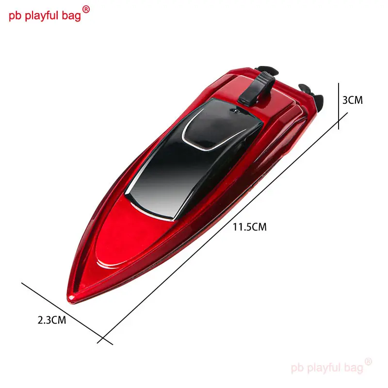 PB Playful Bag 2.4GHz Mini Speed High Speed LED Lights Electric Remote Control Ship Racing Rowing Model Kids Toys Gift VG51