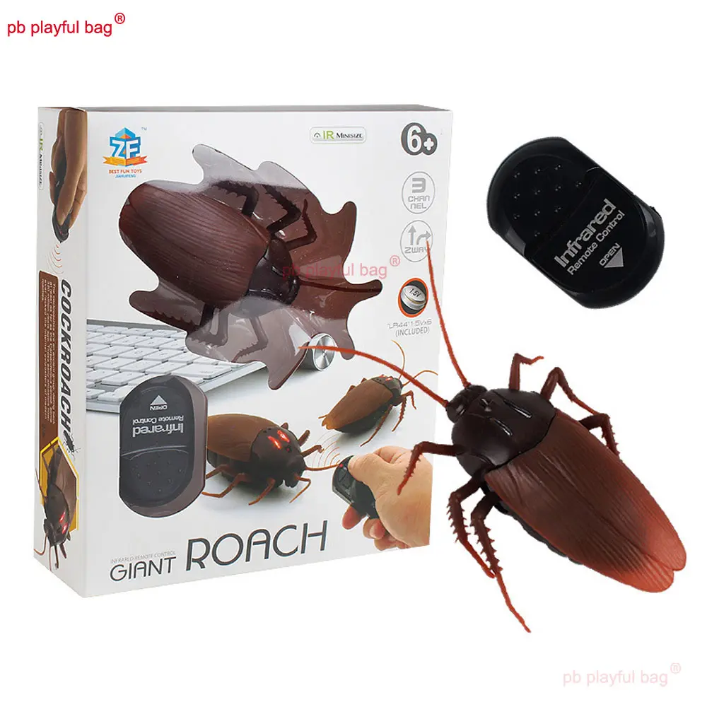 Trick Electric Remote Control Cockroach Pet RC Simulation Insect Model Joke Trick Mischief For Kids Halloween Gift Toys VG189
