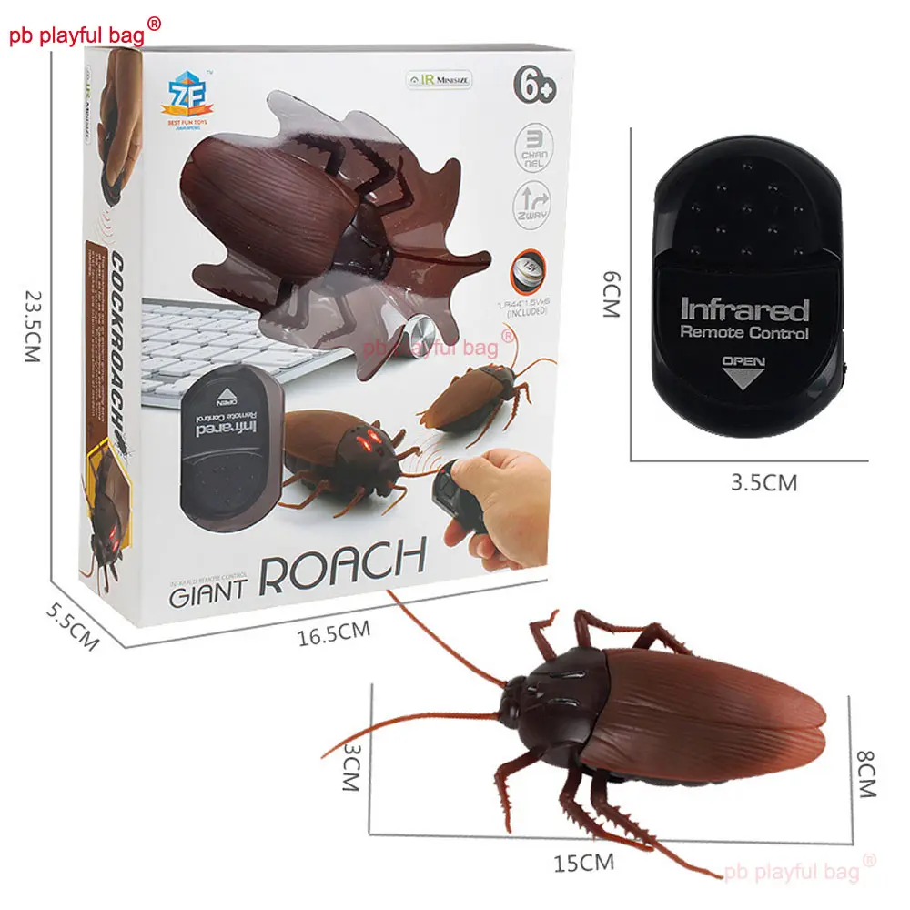 Trick Electric Remote Control Cockroach Pet RC Simulation Insect Model Joke Trick Mischief For Kids Halloween Gift Toys VG189