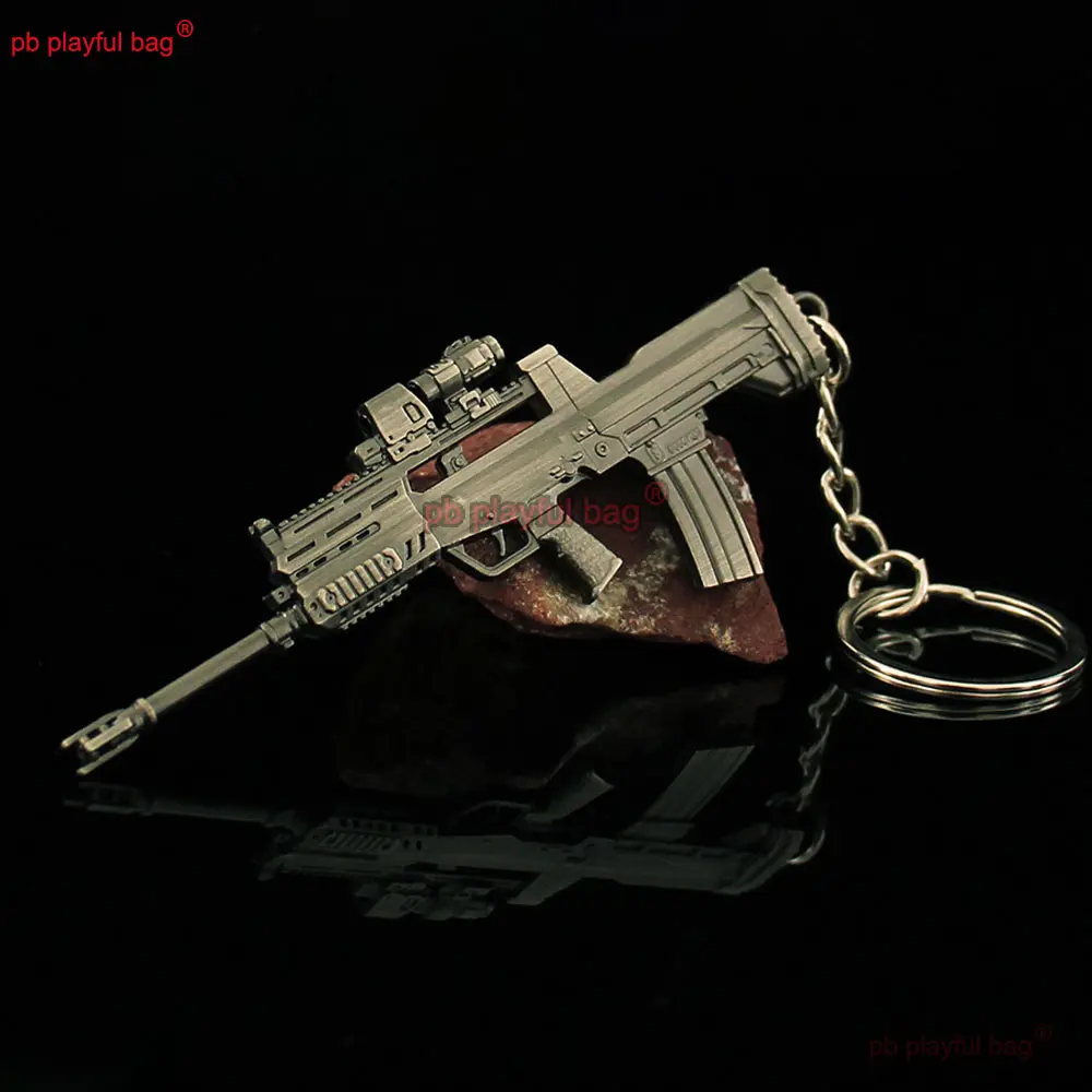 9cm Mini PRICES TYPE97 Metal Toy Gun Model Game Peripheral Keychain Backpack Pendant Decorative Action Figures Kids Gift ZG406