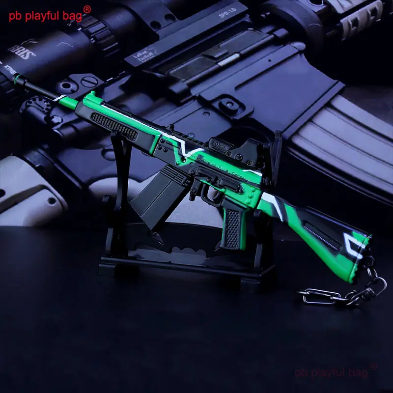 Playful Bag 18CM Weapon Model S12K Metal Toy Gun CS Game Peripheral Keychain Accessories Adult Collection Decorative Gift HG292