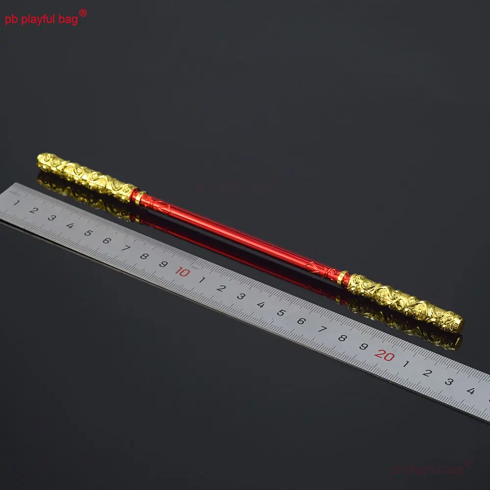 22cm Weapon Model Journey to the West Sun Wukong Monkey Fingertip Rotation Golden Hoop Rod Crafts Release Pressure Toy ZG281
