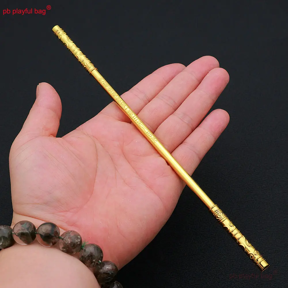 22cm Weapon Model Journey to the West Sun Wukong Monkey Fingertip Rotation Golden Hoop Rod Crafts Release Pressure Toy ZG281
