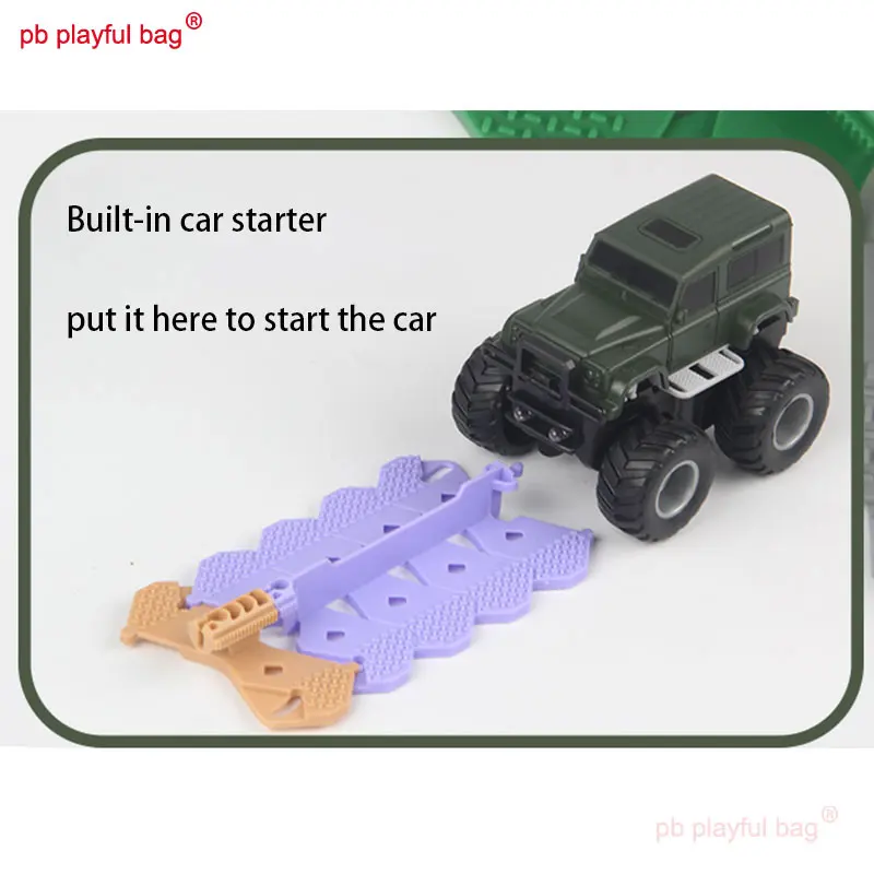 Electric Jeep Anti Gravityy DIY Puzzle Building Block Assembly Track Roller Coaster Children's Toy Car Christmas Gift VG49