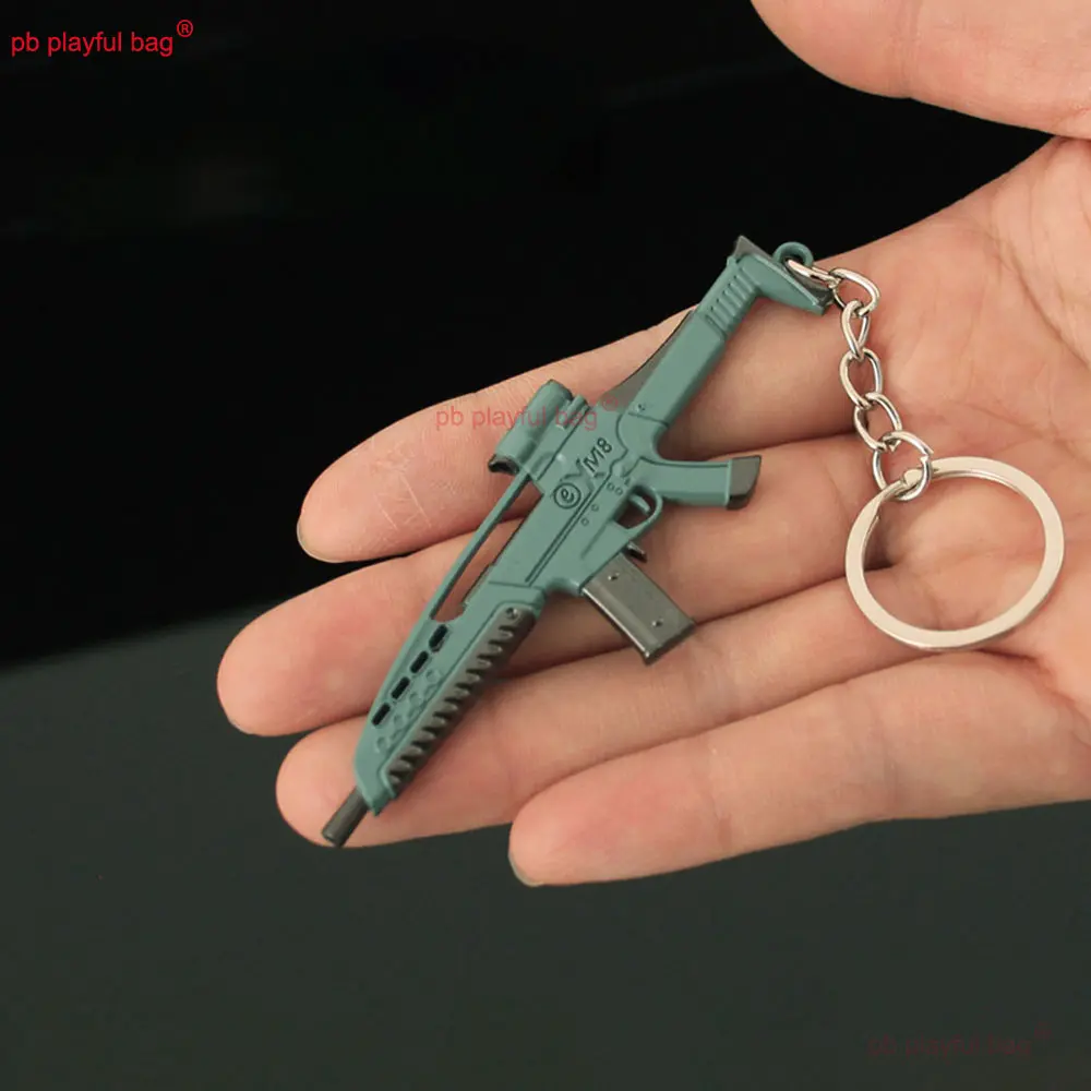 Mini XM8 Alloy Gun Model Keychain Metal Collect Ornaments CS Game Peripheral Props Children's Toys Christmas Gifts ZG371