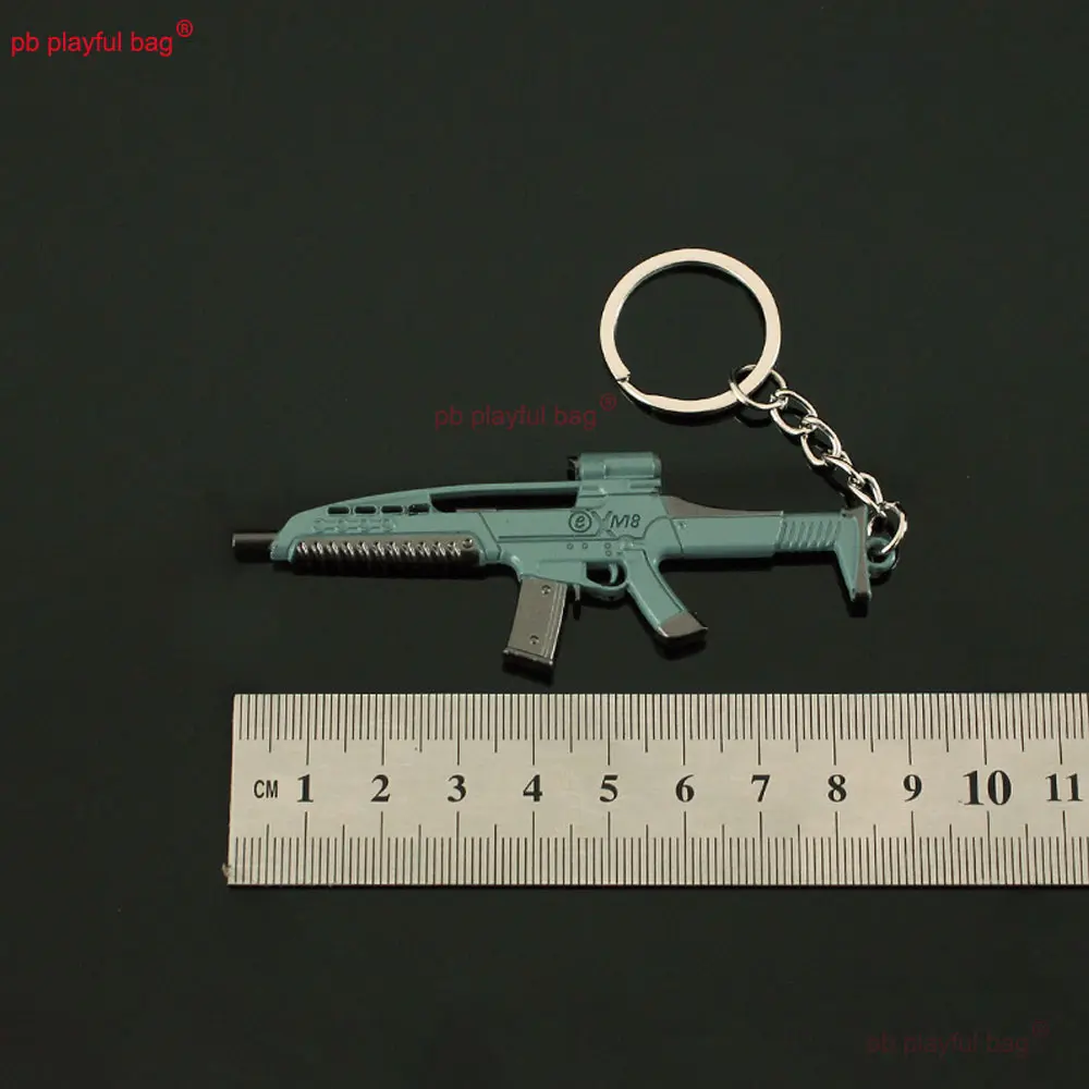 Mini XM8 Alloy Gun Model Keychain Metal Collect Ornaments CS Game Peripheral Props Children's Toys Christmas Gifts ZG371