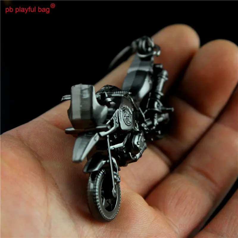 7cm Mini Metal Motorcycle Model Action Figures CS Game Keychain Decorative Death Motorcycle Christmas Gifts Kids Toys HG303