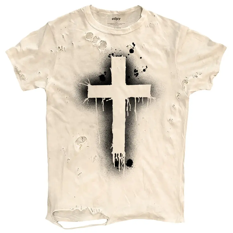 Graffiti Punk Men T Shirts Harajuku Streetwear Ripped Tshirt Summer Casual Loose Tee Tops Hip Hop T-shirt