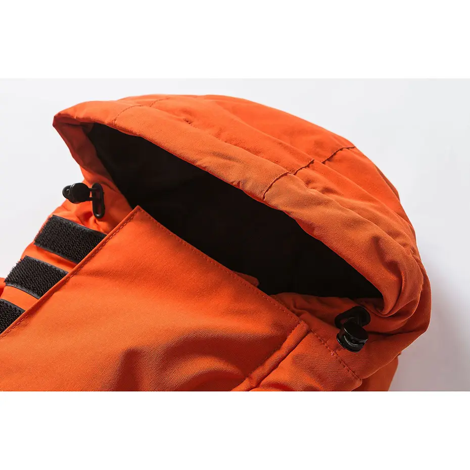 2025 Men Winter Parkas Thick Hooded Jacket Multi Pockets Mask Caps Windbreaker Coat Streetwear Zipper Puffer Jackets Down Coat