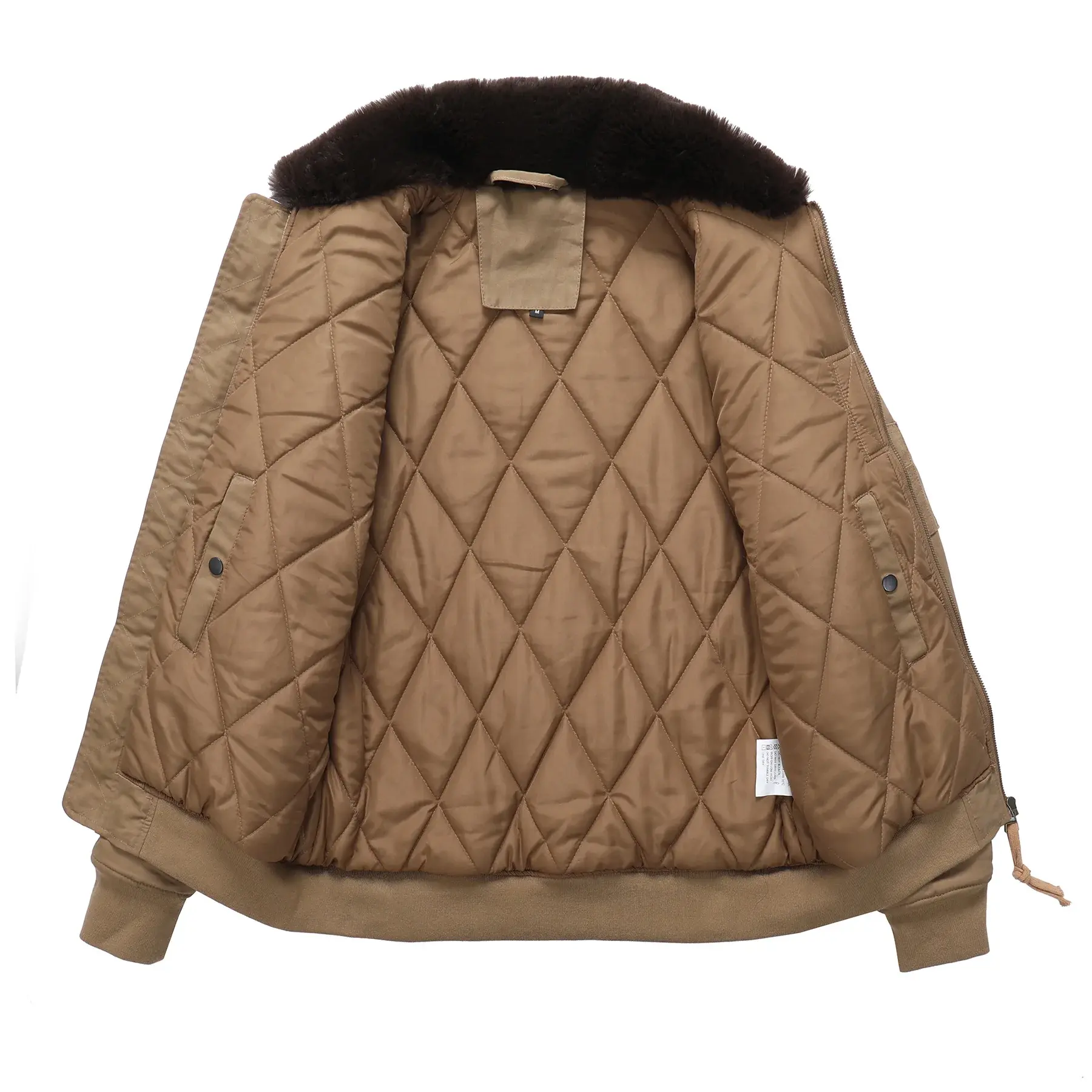 New Winter Men Bomber Jackets Fleece Warm Coats Male Fur Collar Down Jackets Parkas Quality Male Cotton Winter Jackets Clothing
