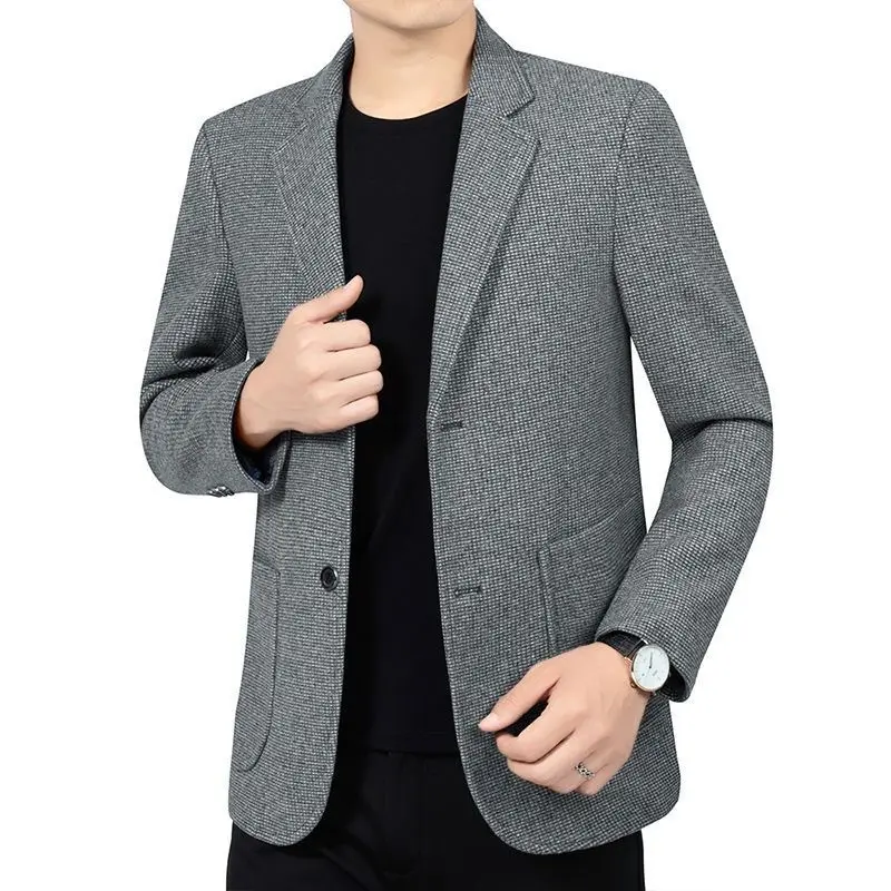 New Autumn Men Formal Wear Business Casual Blazers Jackets Solid Suits Coats High Quality Man Slim Fit Blazers Jackets Size 4XL