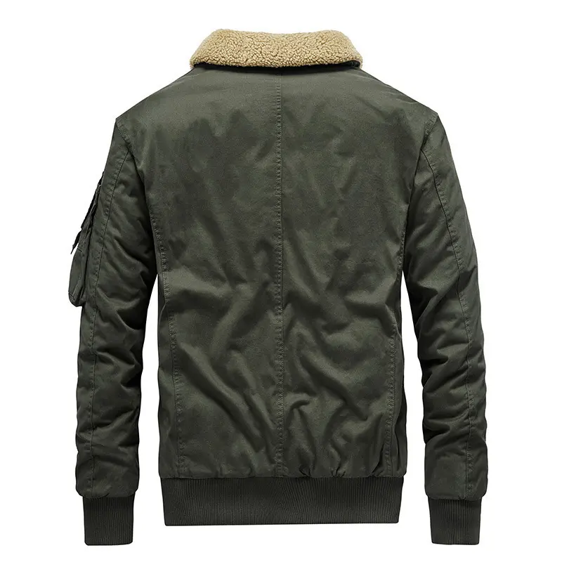 Men Bomber Jackets Multi-pocket Tooling Coats Winter Down Jackets High Quality Male Loose Warm Parkas Outwear Casual Winter Coat