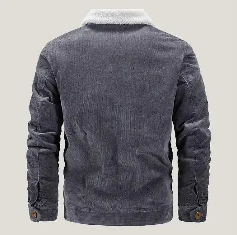 Men Corduroy Winter Coats Slim Down Jackets Warm Parkas Casual Jaquetas New Fashion Male Thicker Outwear Winer Jackets Size 6XL