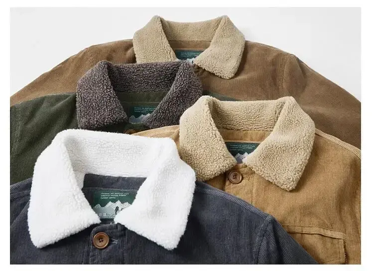 Men Corduroy Winter Coats Slim Down Jackets Warm Parkas Casual Jaquetas New Fashion Male Thicker Outwear Winer Jackets Size 6XL