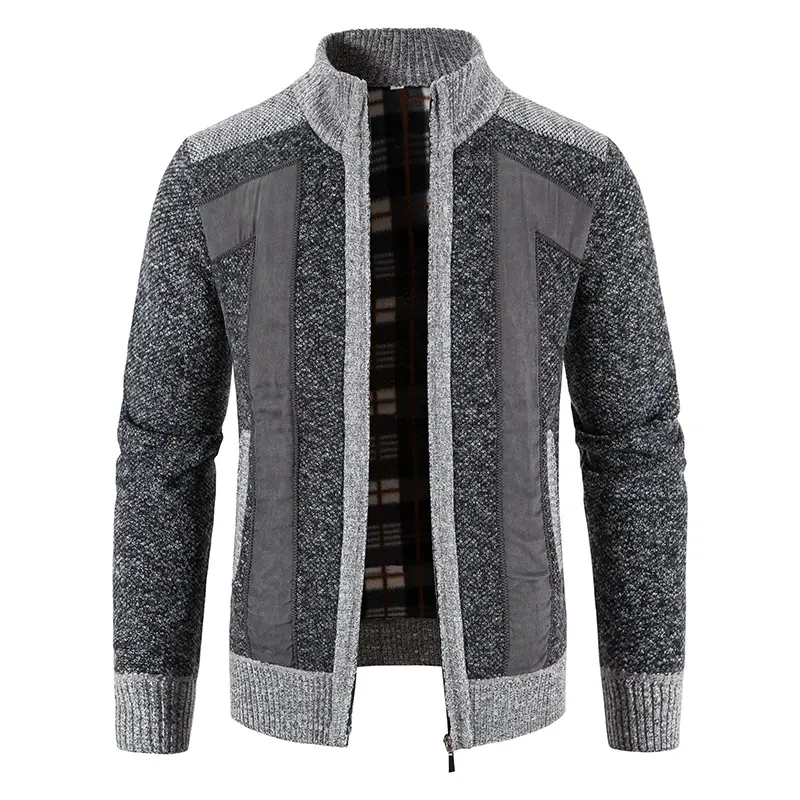 Men Winter Sweaters Cardigan Jackets Coats Sweatercoats Good Quality Male Stand-up Collar Casual Slim Fit Sweaters Cardigans 4XL