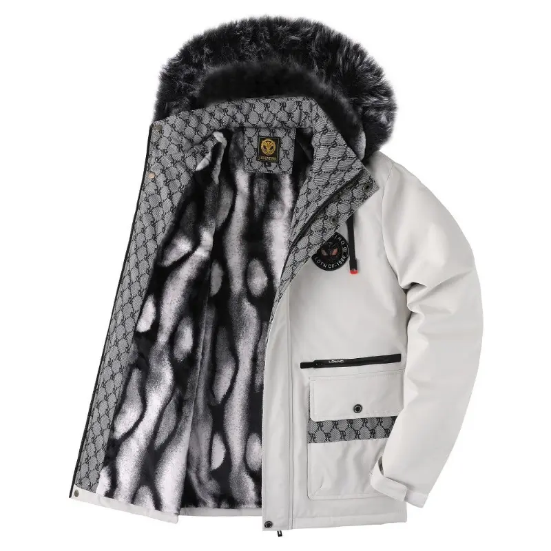 New Winter Men Hooded Fur Collar Winter Coats Down Jackets High Quality Male Thicker Warm Parkas Hombre Casual Jackets Size 5XL