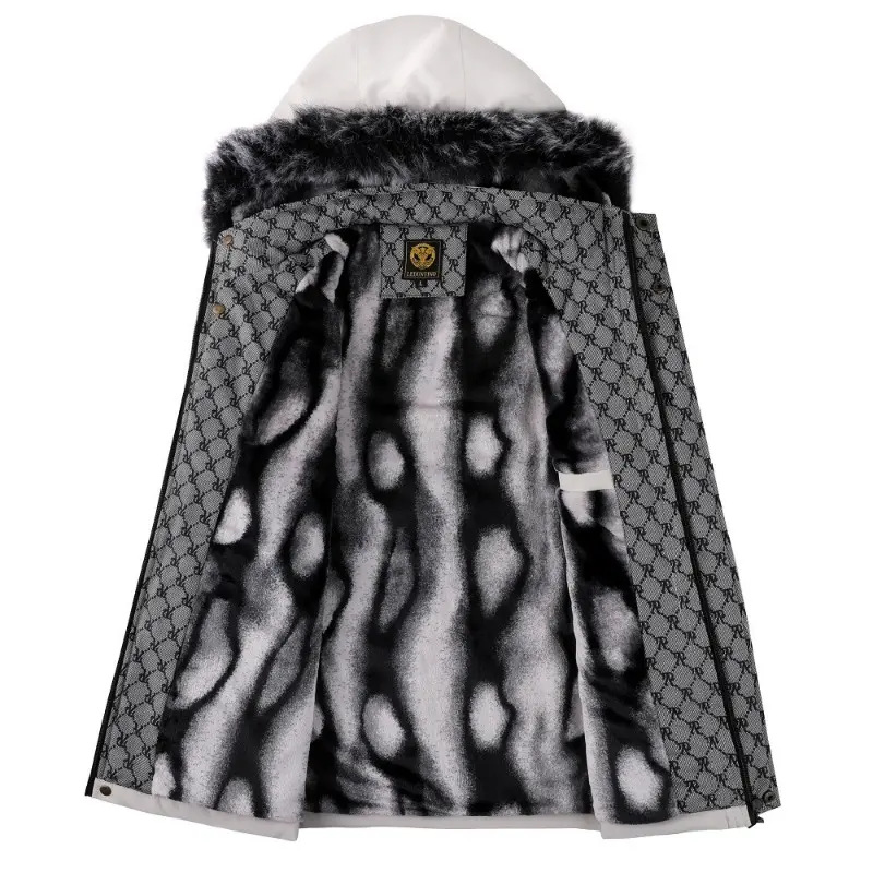 New Winter Men Hooded Fur Collar Winter Coats Down Jackets High Quality Male Thicker Warm Parkas Hombre Casual Jackets Size 5XL