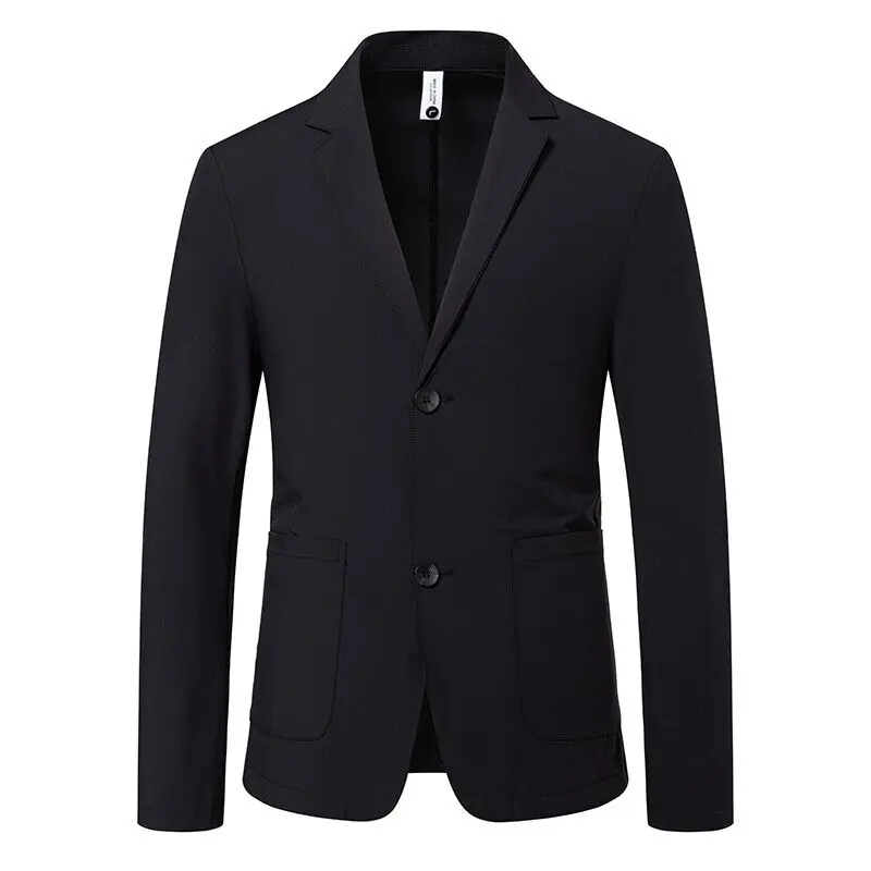 New Summer Men Sunscreen Light and Thin Blazers Jackets Man Solid Business Casual Suits Coats Male Slim Fit Blazers Clothing 4XL