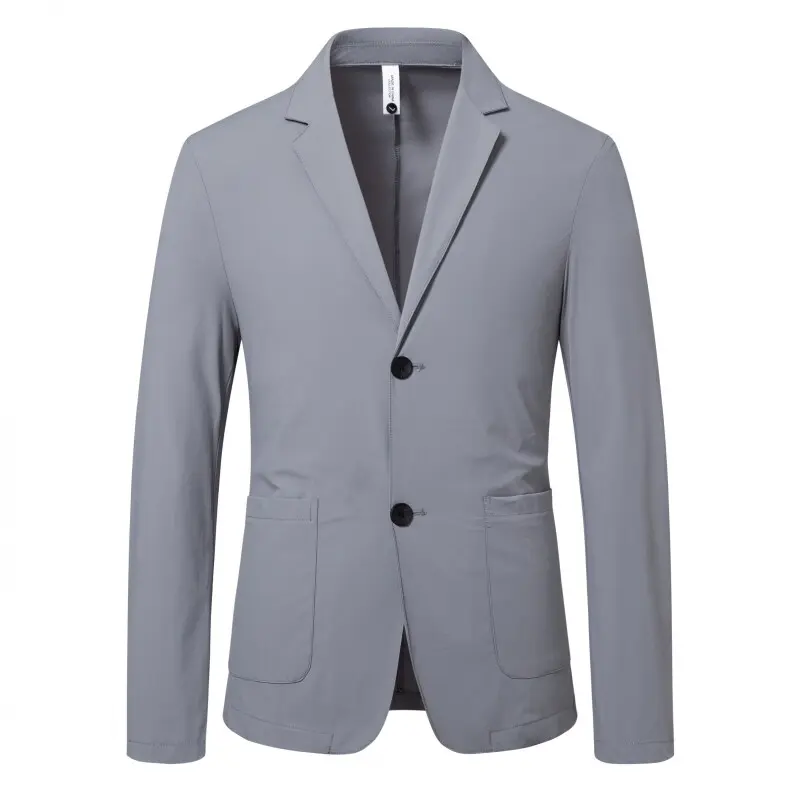 New Summer Men Sunscreen Light and Thin Blazers Jackets Man Solid Business Casual Suits Coats Male Slim Fit Blazers Clothing 4XL