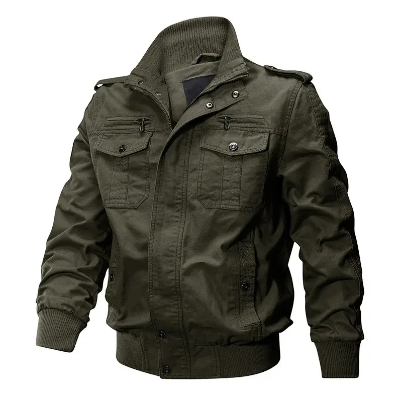 New Autumn Men Multiple Pockets Cargo Jackets High Quality Male Cotton Outdoor Camouflage Casual Coats Tooling Jackets Size 6XL