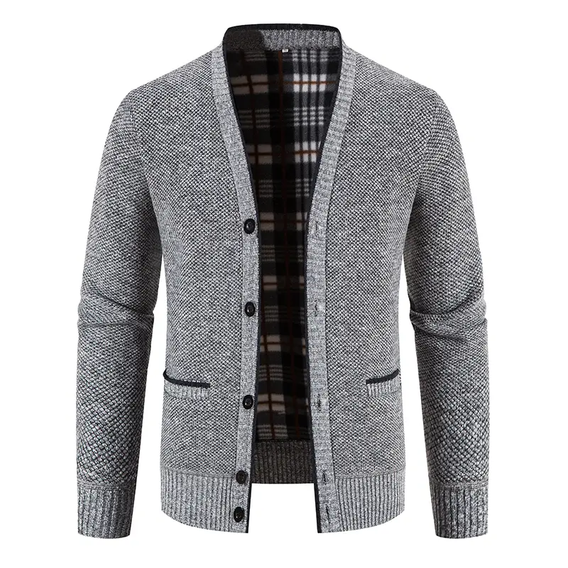 Men Cardigans Sweaters Winter Thicker Warm Cardigan Sweaterscoats  New Male Outwear V-neck Casual Slim Fit Sweaters Size 3XL