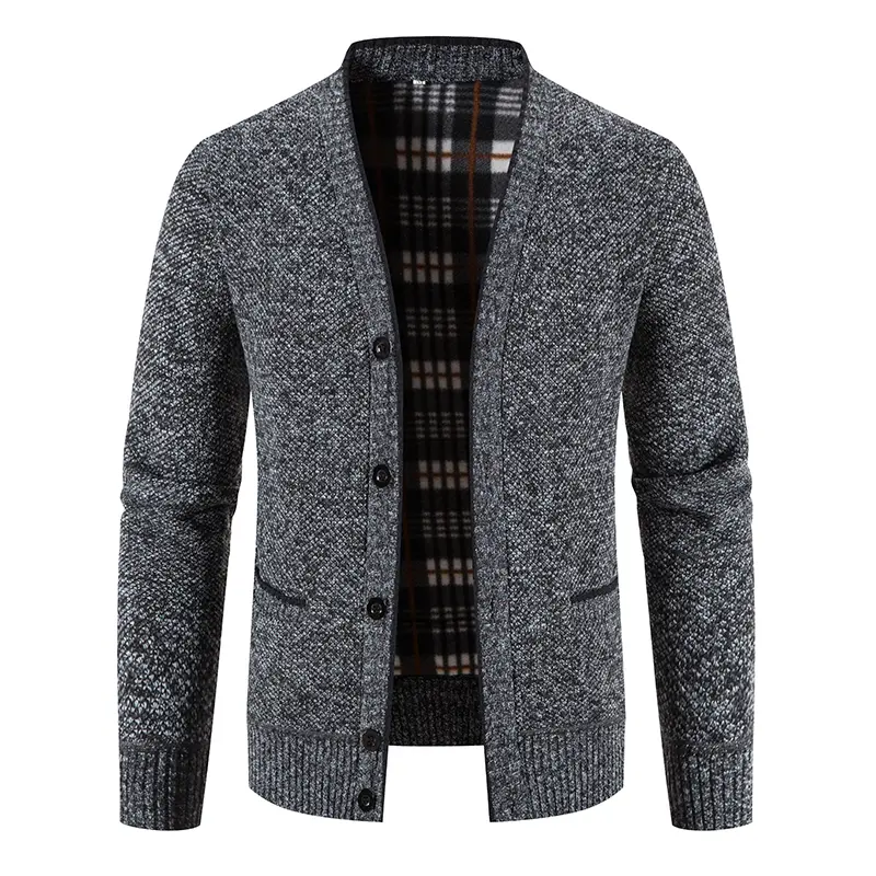 Men Cardigans Sweaters Winter Thicker Warm Cardigan Sweaterscoats  New Male Outwear V-neck Casual Slim Fit Sweaters Size 3XL