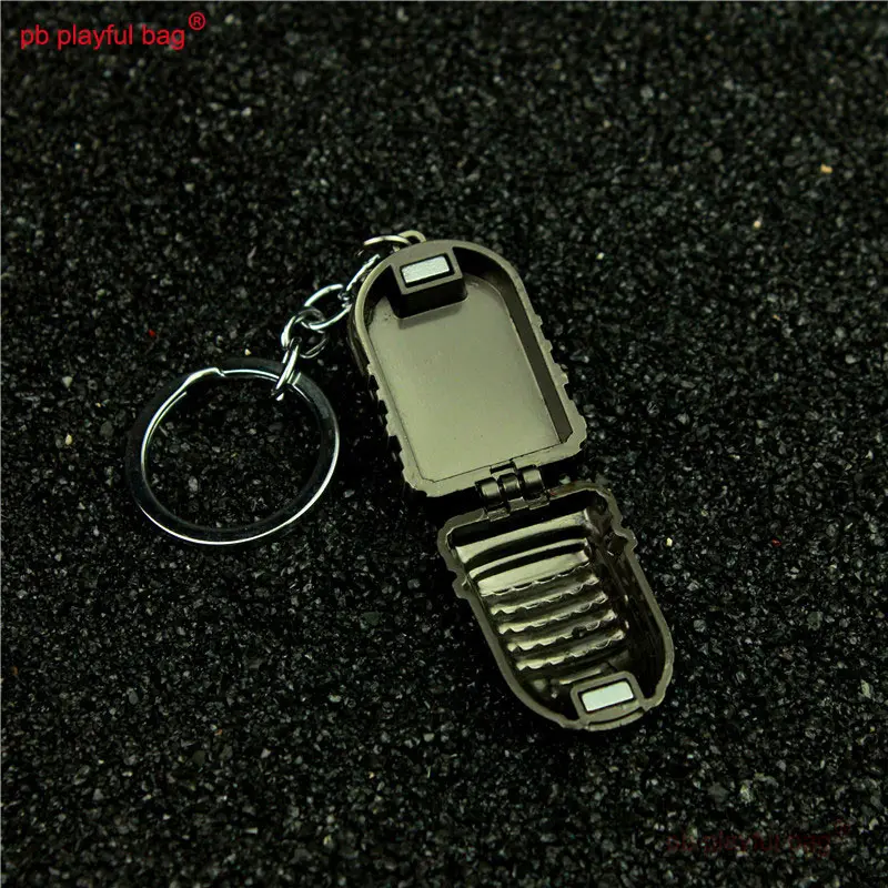CS Game Tactical Equipment Toy AUG Mini Keychains Grenade Knapsack Helmet Alloy Model Adult Collection Christmas Gift HG289