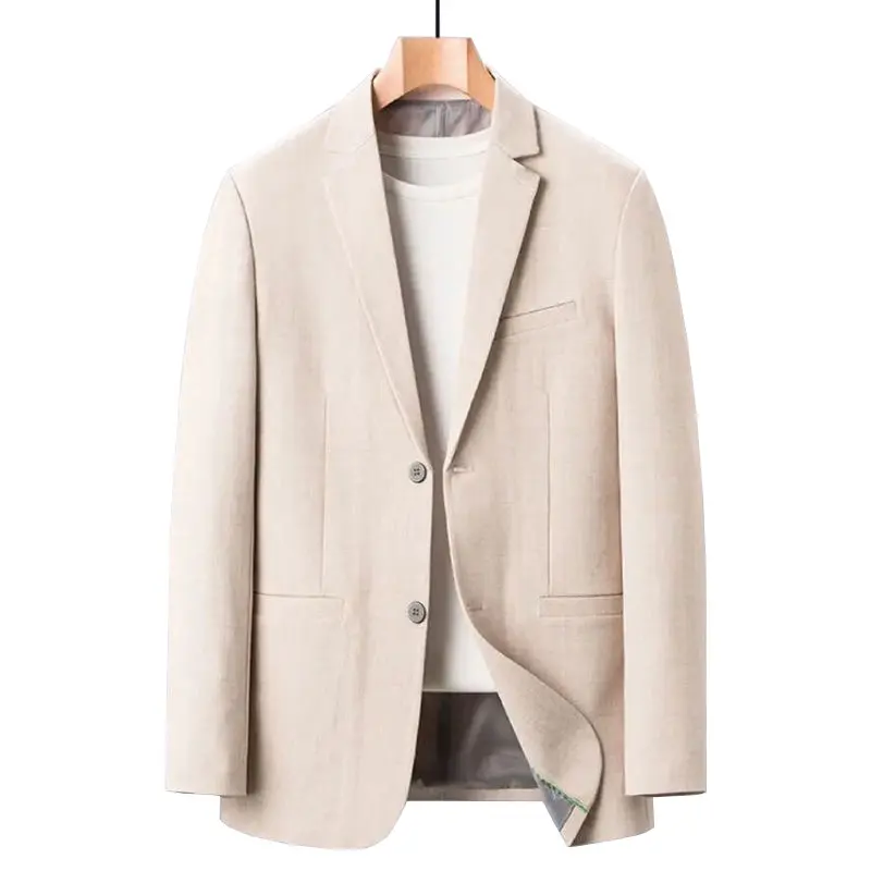 New Spring Man Thin Blazers Suits Jackets Solid Business Casual Suits Coats Fashion Male Slim Blazers Jackets Men's Clothing 4XL